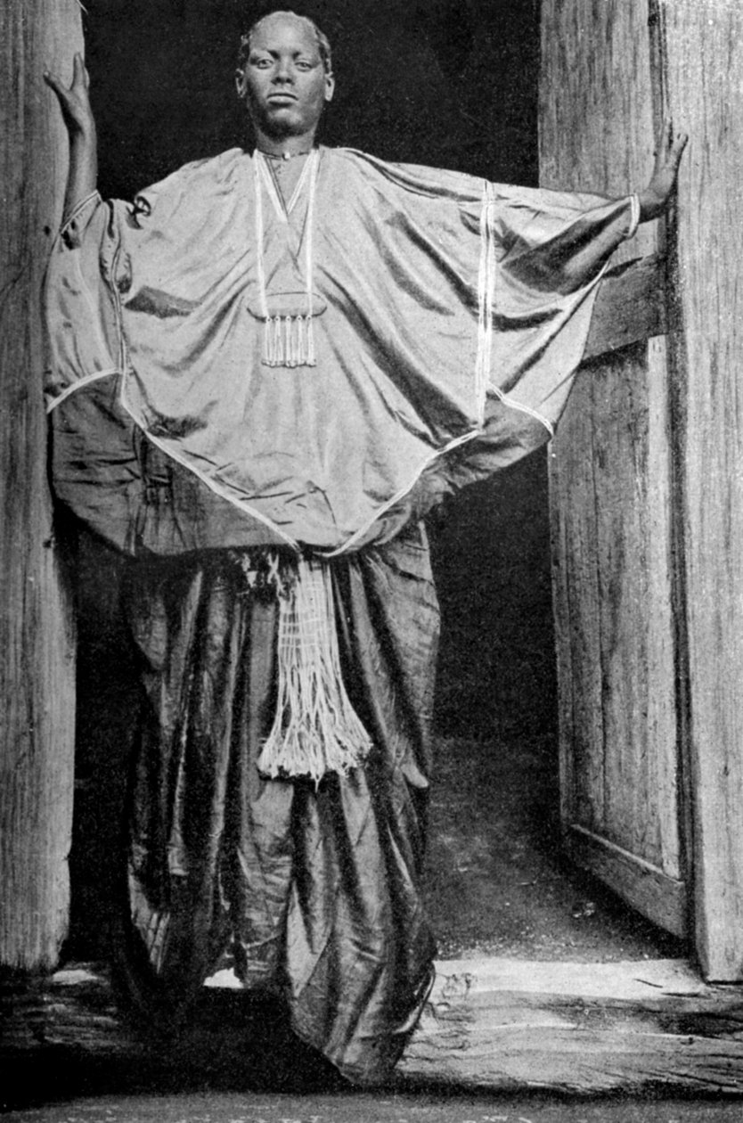 Kobieta z Hararu w stroju festiwalowym, Etiopia, 1922 autorstwa Unbekannt