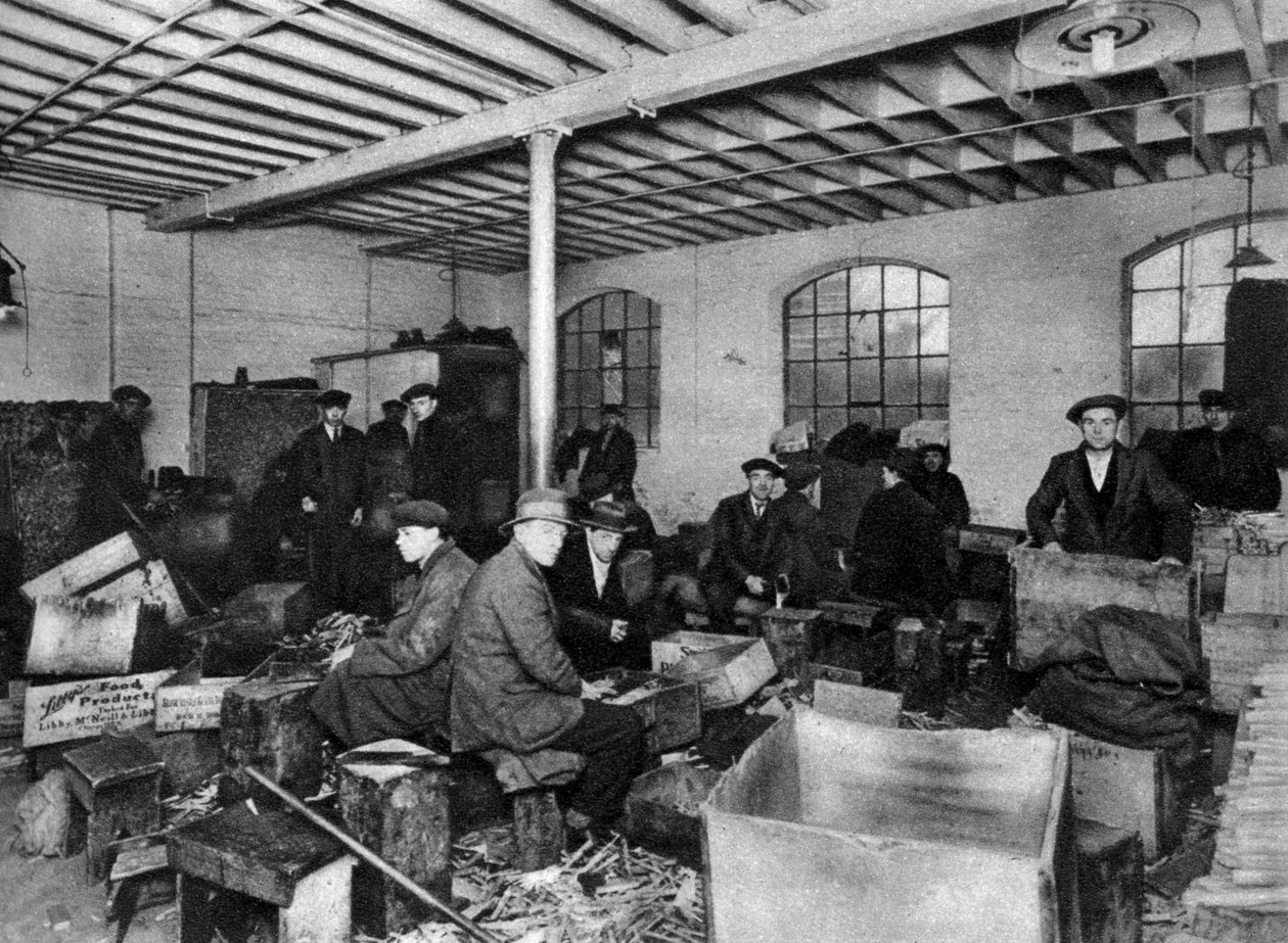 Warsztat rąbania drewna, Londyn, 1926-1927 autorstwa Unbekannt
