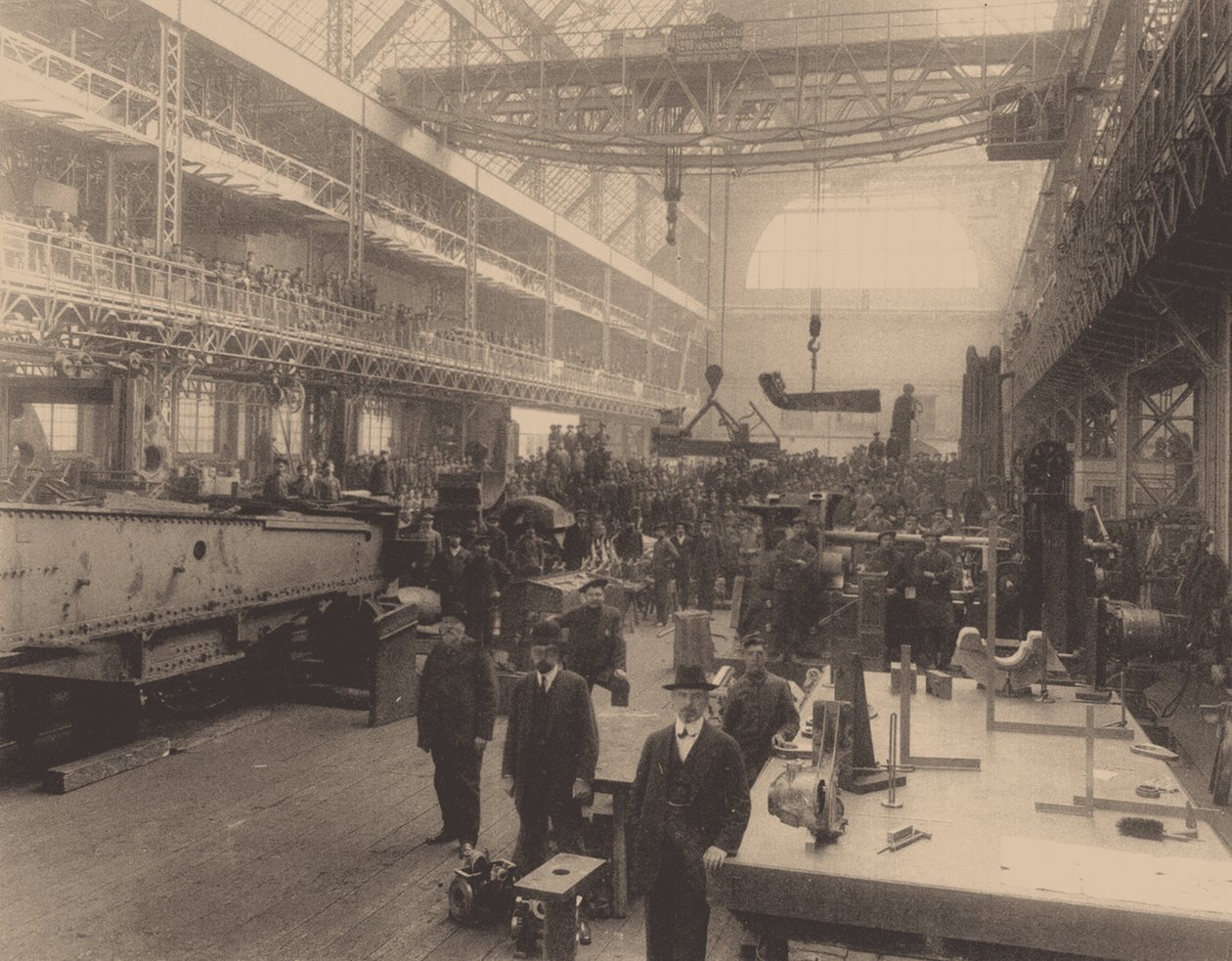 Warsztat fabryki Putiłowa, ok. godz. 1914 autorstwa Unbekannt