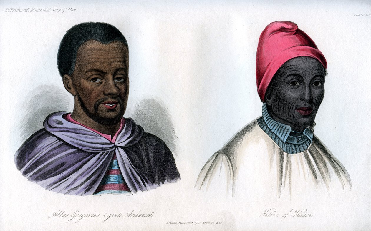 Abbas Gregorius i pochodzący z Hausa, 1848 autorstwa Unbekannt