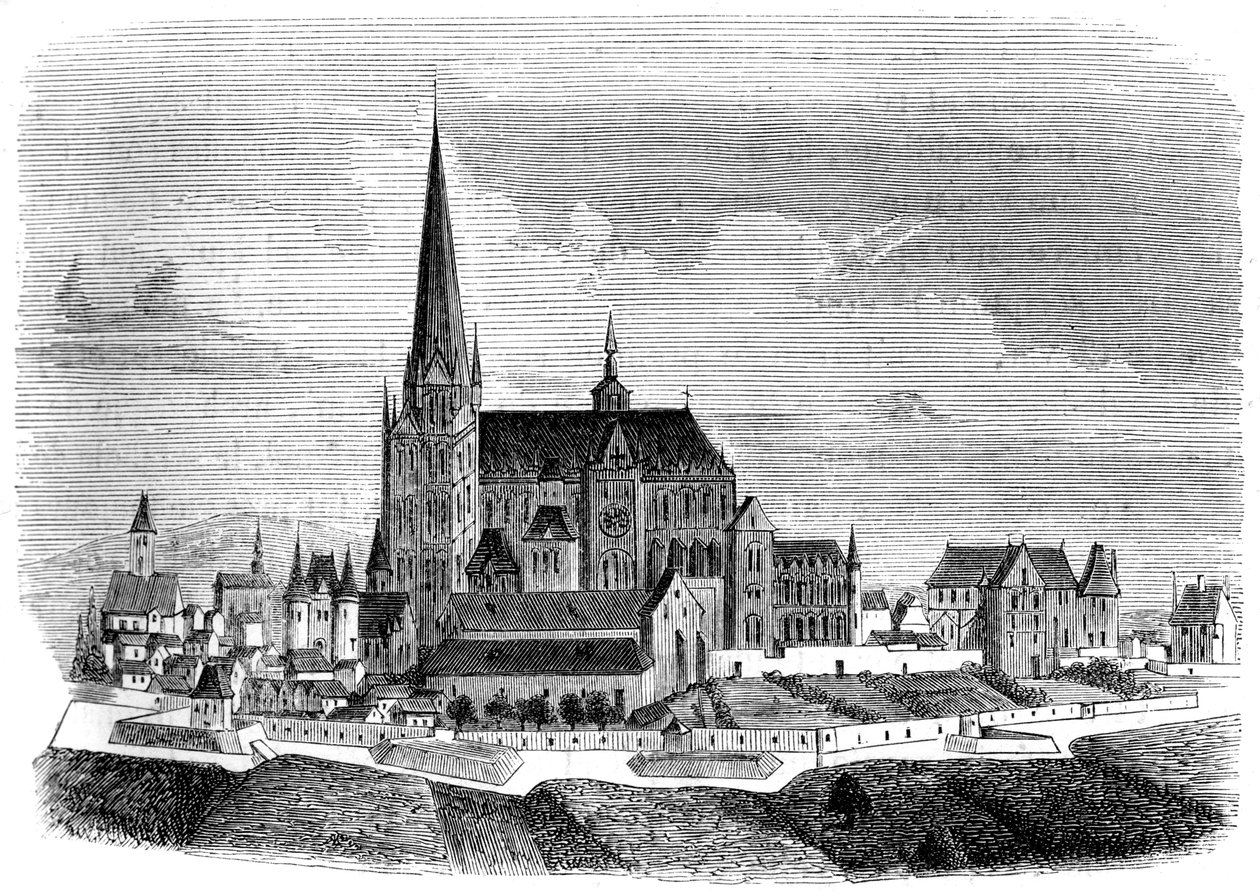 Opactwo Saint-Denis, koniec XVI wieku 1849 autorstwa Unbekannt