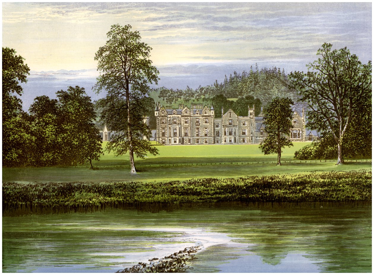 Abbotsford, Roxburghshire, Szkocja, dom rodziny Scottów, ok. 1880 r. autorstwa Unbekannt
