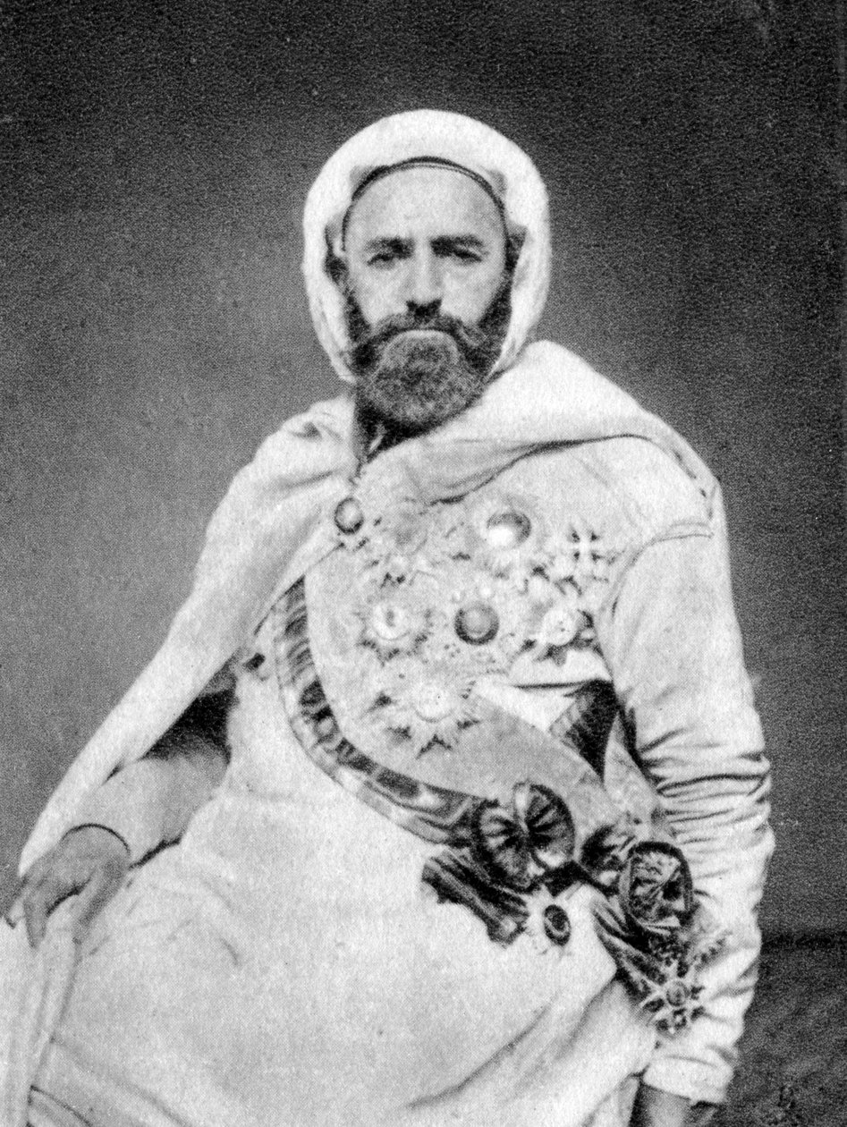 Abd al-Qadir, algierski sufi i przywódca polityczny i wojskowy, 1875 autorstwa Unbekannt
