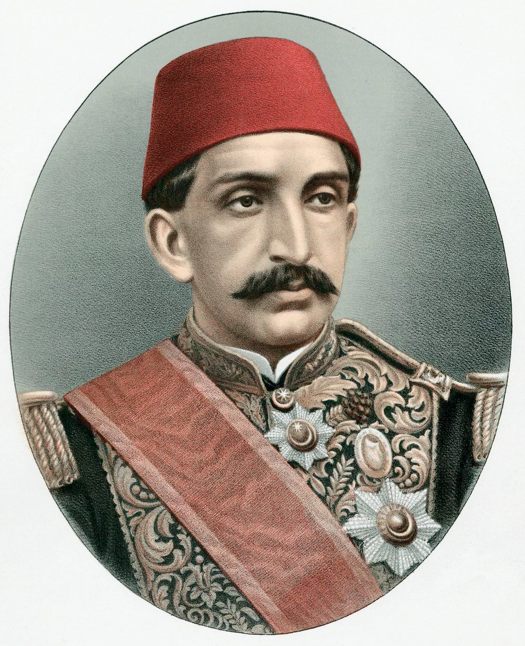 Abdul Hamid II 1842-1918, ostatni sułtan Turcji, ok. 1880 autorstwa Unbekannt