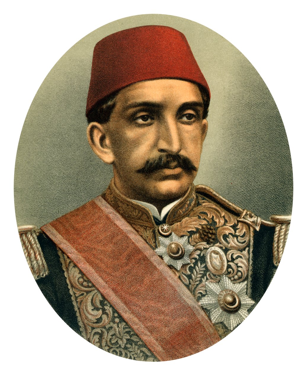 Abdul Hamid II, sułtan Turcji, koniec XIX wieku autorstwa Unbekannt
