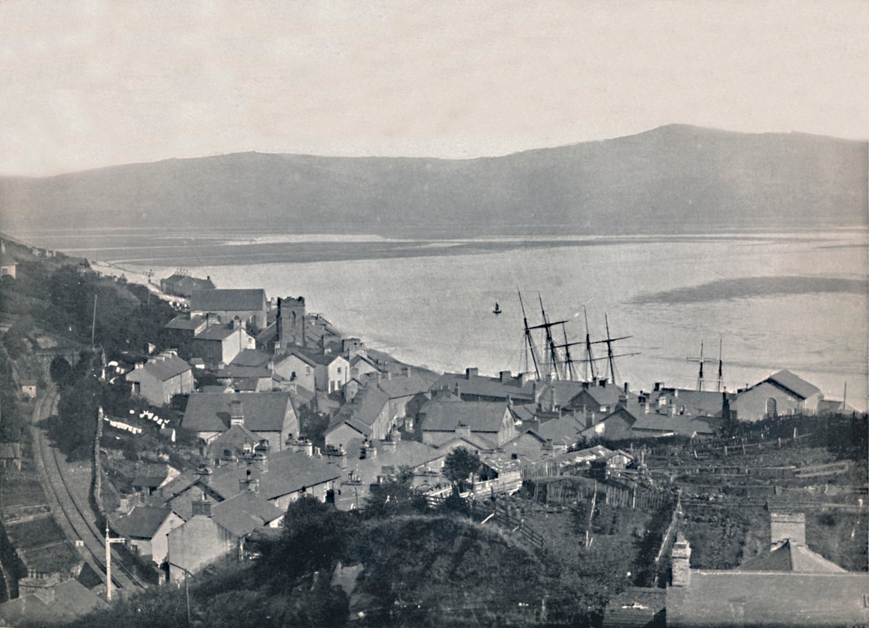 Aberdovey - Widok na miasto i zatokę, 1895 autorstwa Unbekannt