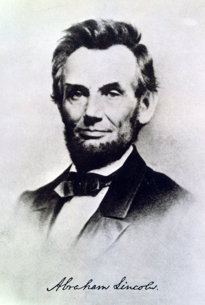 Abraham Lincoln, prezydent USA, ok. 1865 r. autorstwa Unbekannt
