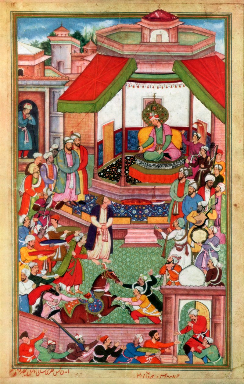 Belfzal Ibn Mubarak prezentuje Th Akbar Nama Taha Akbar autorstwa Unbekannt