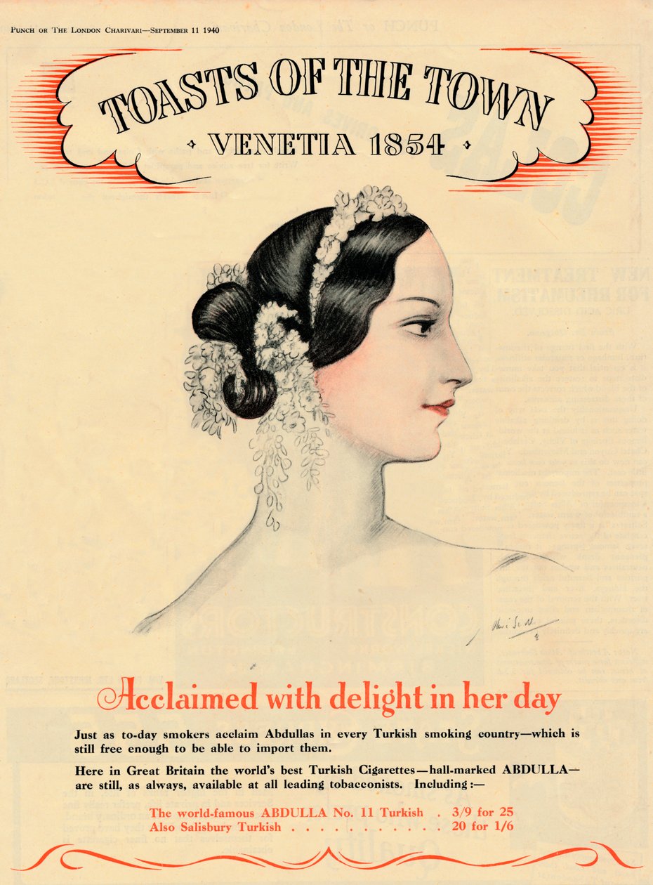 Okrzyknięty z zachwytem w jej czasach Toasty Miasta - Venetia 1854, 1940 autorstwa Unbekannt