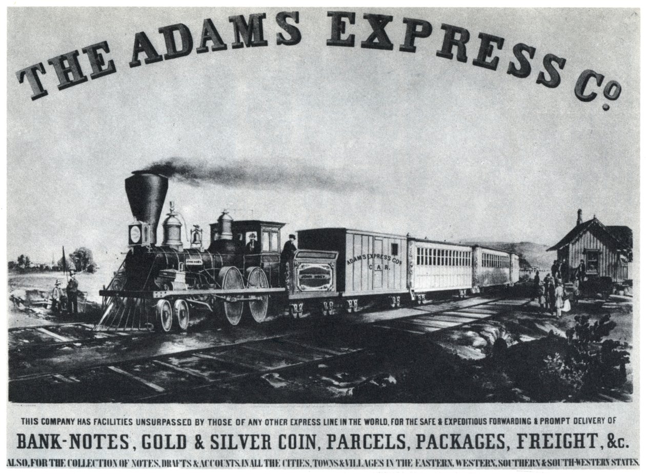 Reklama Adams Express Company, ok. 1860 1954 autorstwa Unbekannt