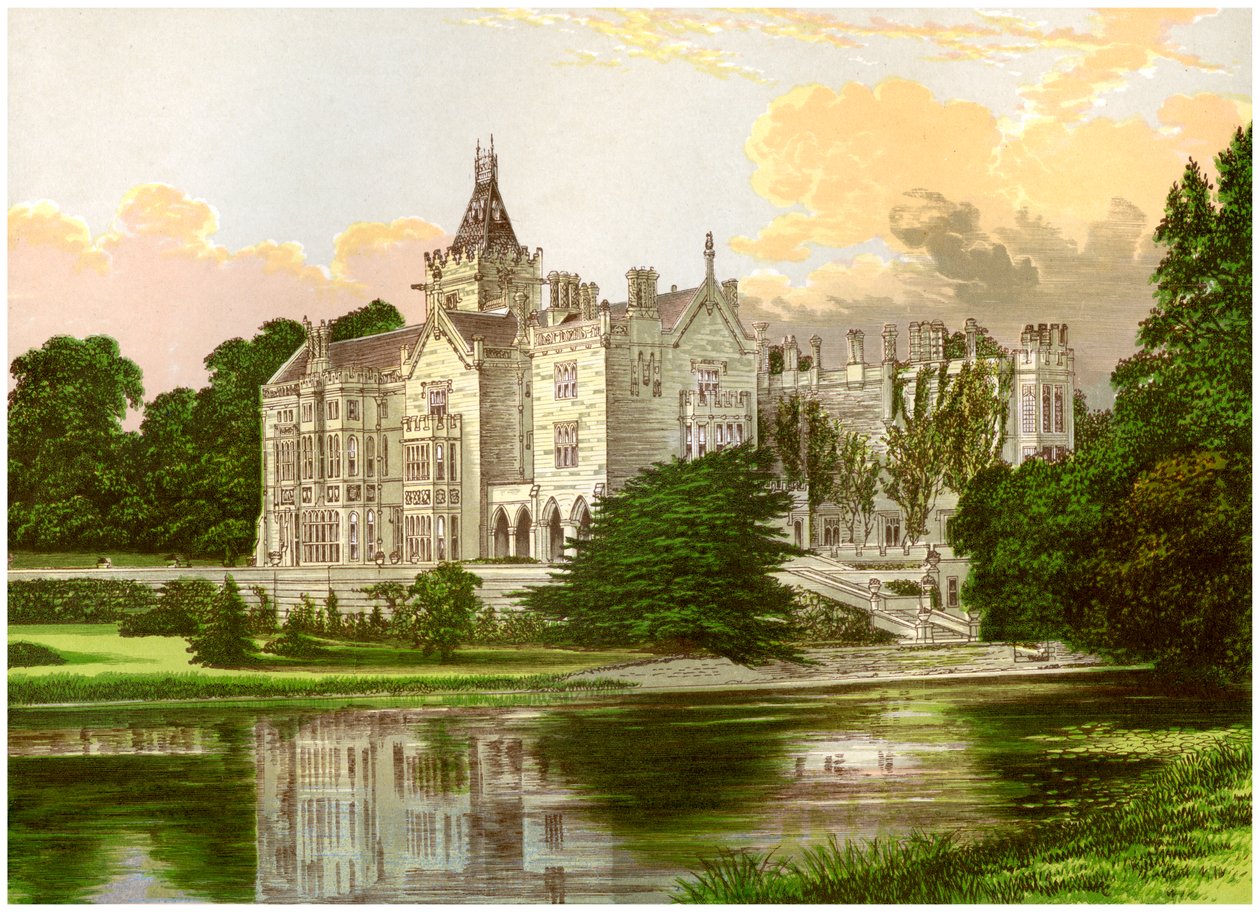 Adare Manor, hrabstwo Limerick, Irlandia, dom hrabiego Dunraven, ok. 1880 autorstwa Unbekannt