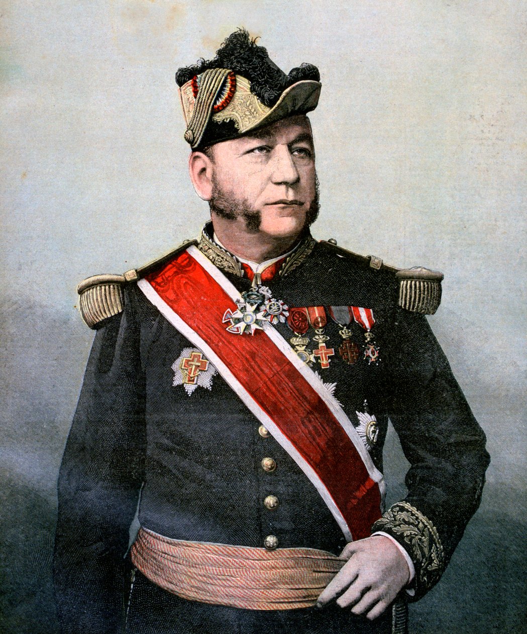 Admirał Humann, dowódca francuskiej marynarki wojennej Dalekiego Wschodu, 1893 autorstwa Unbekannt