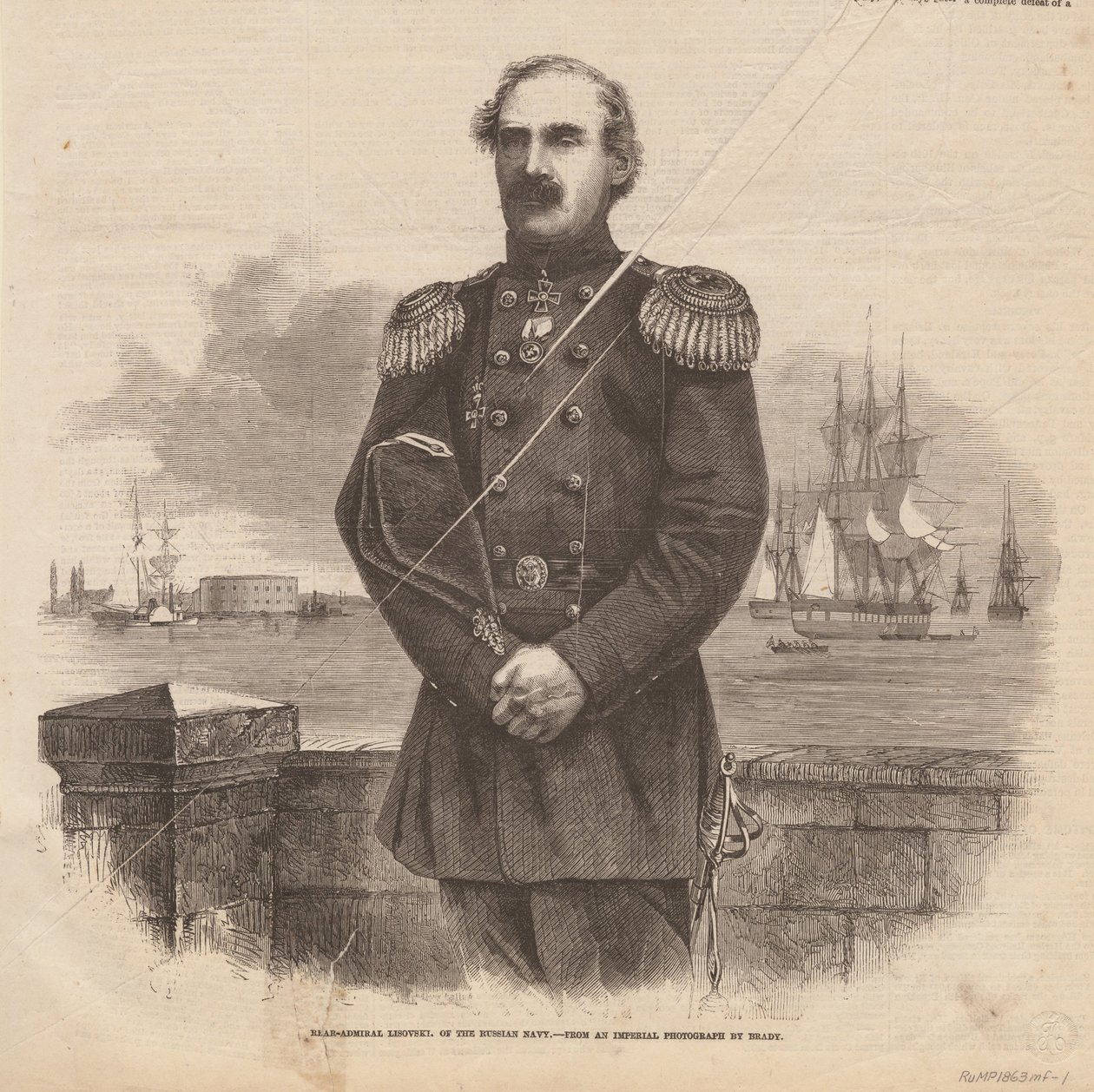Admirał Stepan Stepanovich Lesovsky 1816-1866, 1863 autorstwa Unbekannt