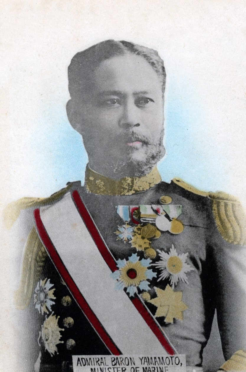 Admirał Yamamoto, japoński minister marynarki wojennej, c1904-1905 autorstwa Unbekannt