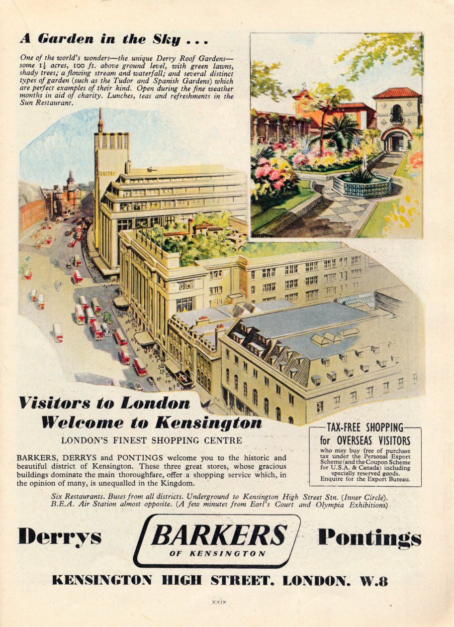 Ogłoszenie dla Barkers of Kensington, 1951 autorstwa Unbekannt