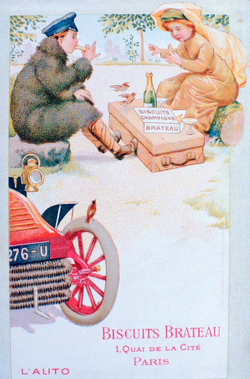Reklama ciastek Brateau, ok. 1900 autorstwa Unbekannt