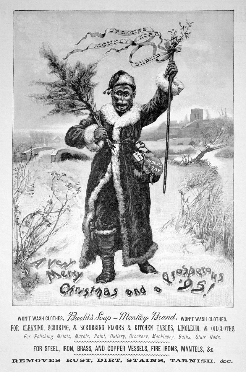 Reklama mydła Brookes Monkey Brand, 1894 autorstwa Unbekannt