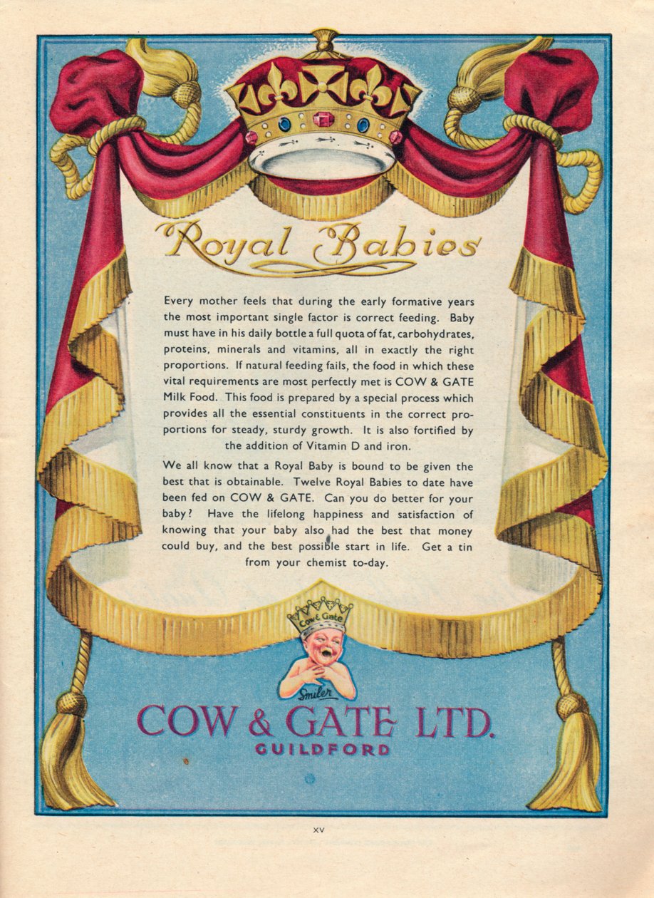 Ogłoszenie Cow & Gate Ltd., 1951 autorstwa Unbekannt