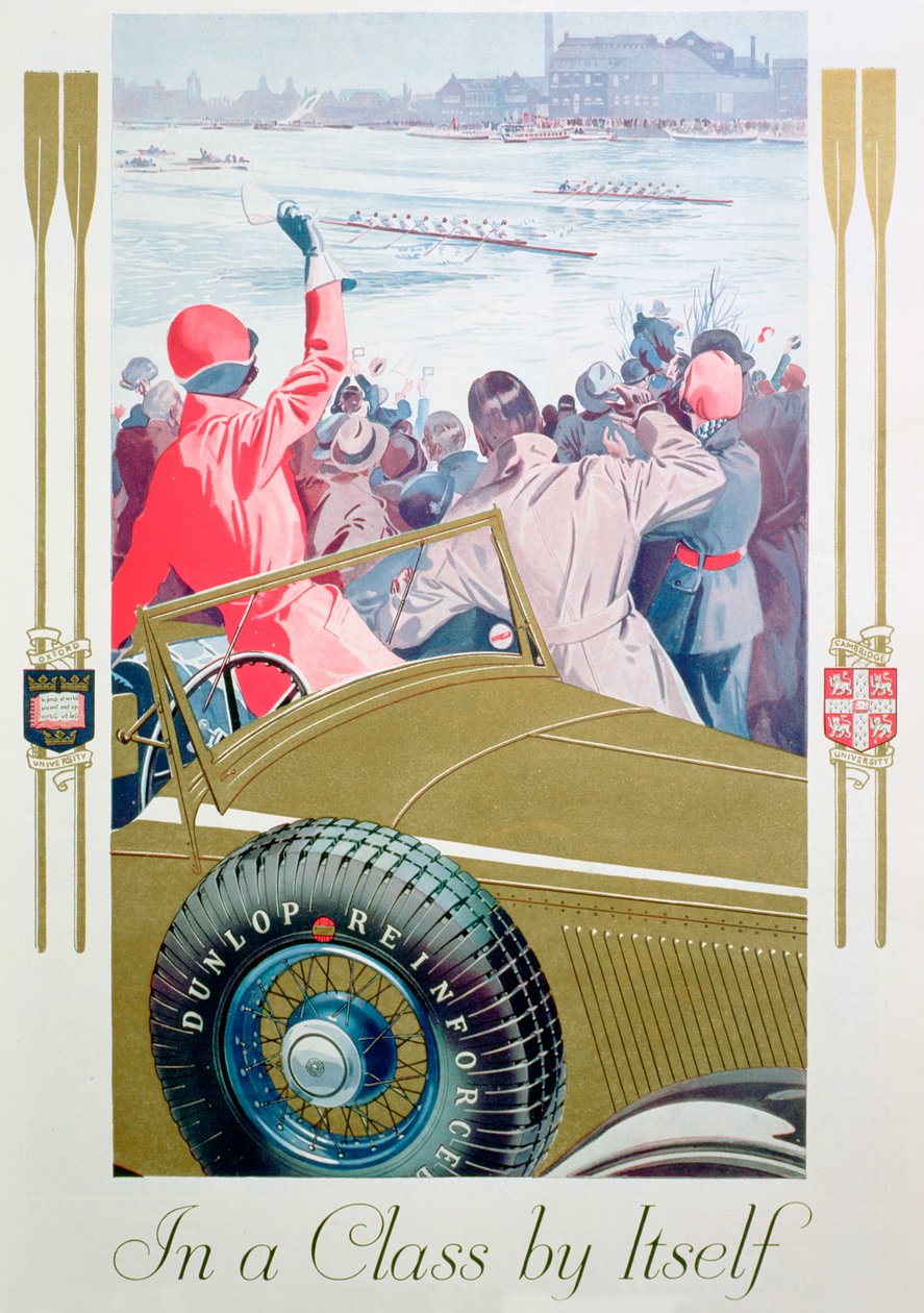 Reklama opon Dunlop, 1932 autorstwa Unbekannt