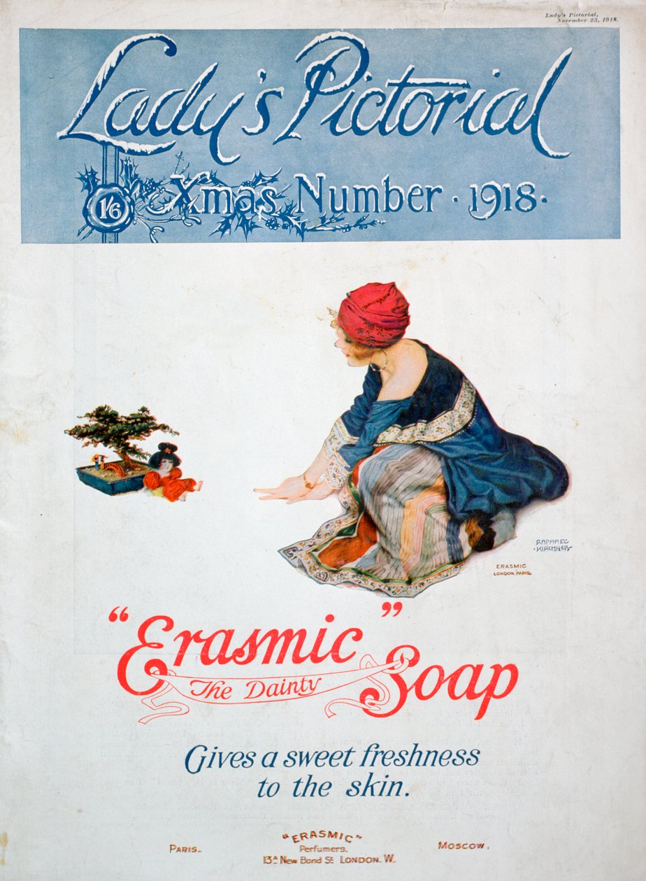 Reklama mydła Erasmic, 1918 autorstwa Unbekannt