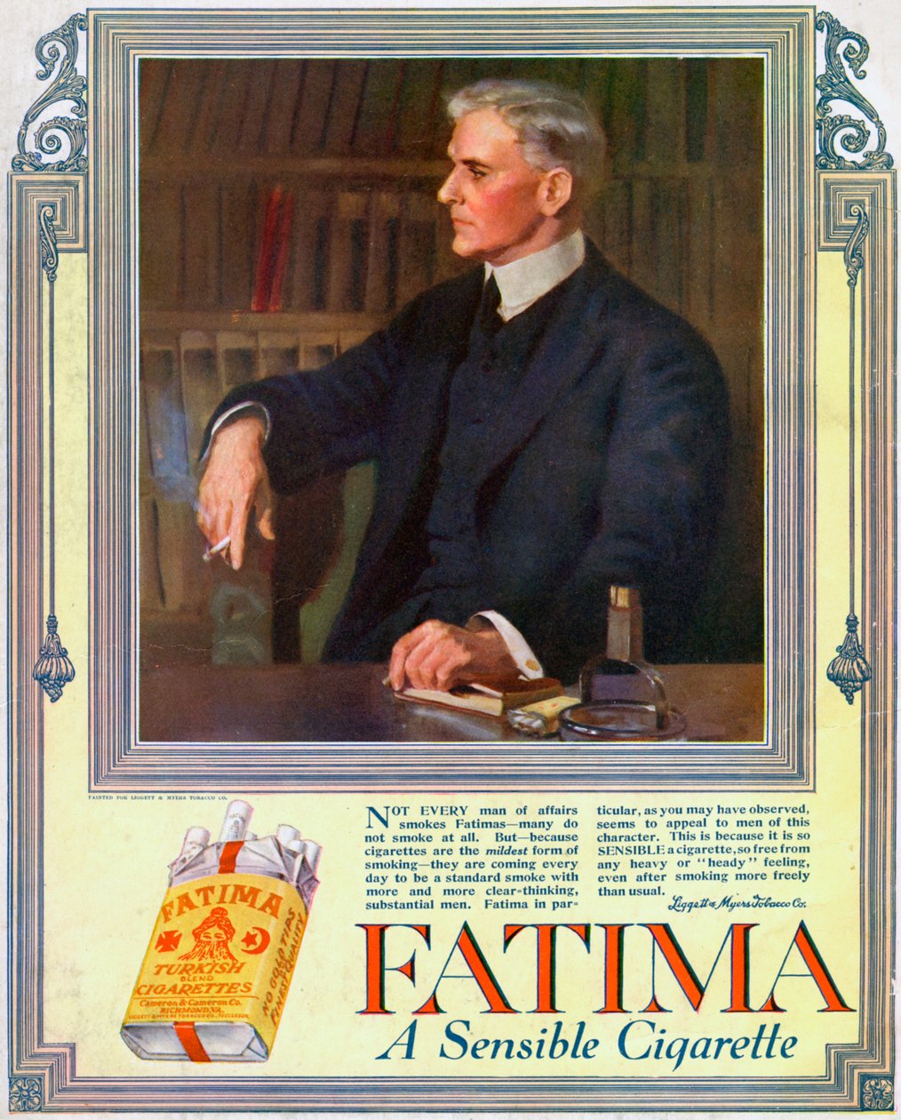 Reklama papierosów Fatima, 1916 autorstwa Unbekannt