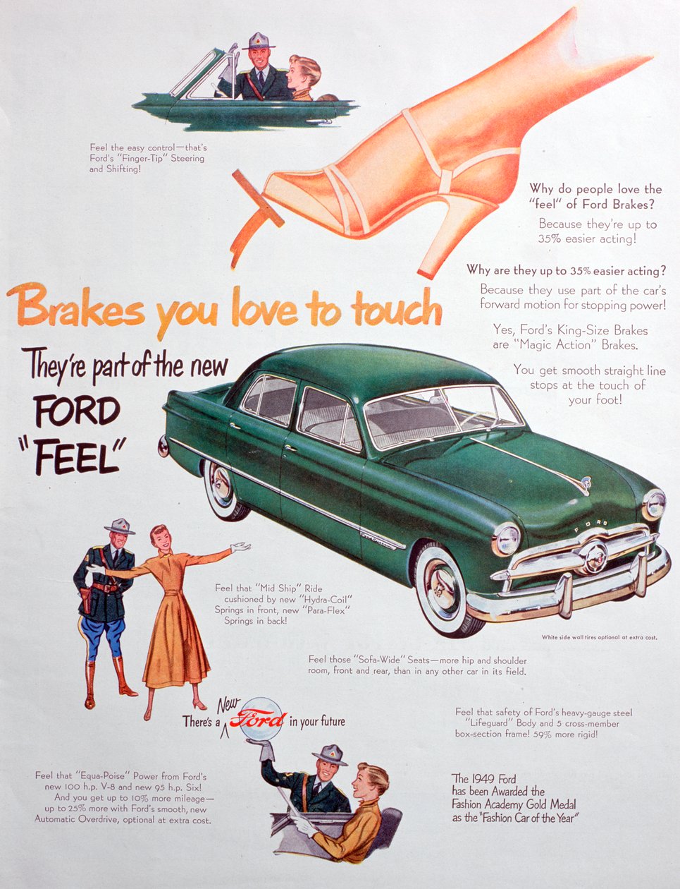 Reklama samochodów Ford, 1949 autorstwa Unbekannt