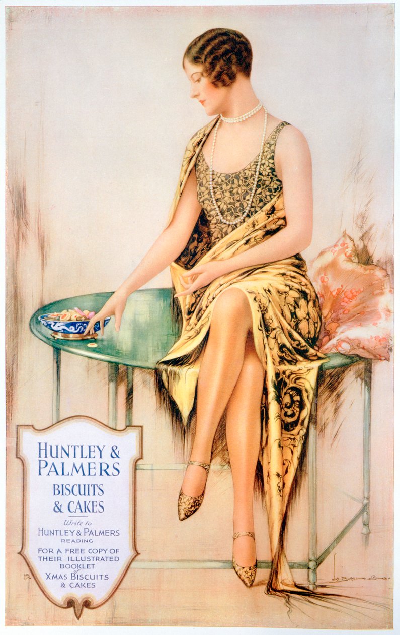 Reklama ciastek Huntley i Palmers, 1929 autorstwa Unbekannt