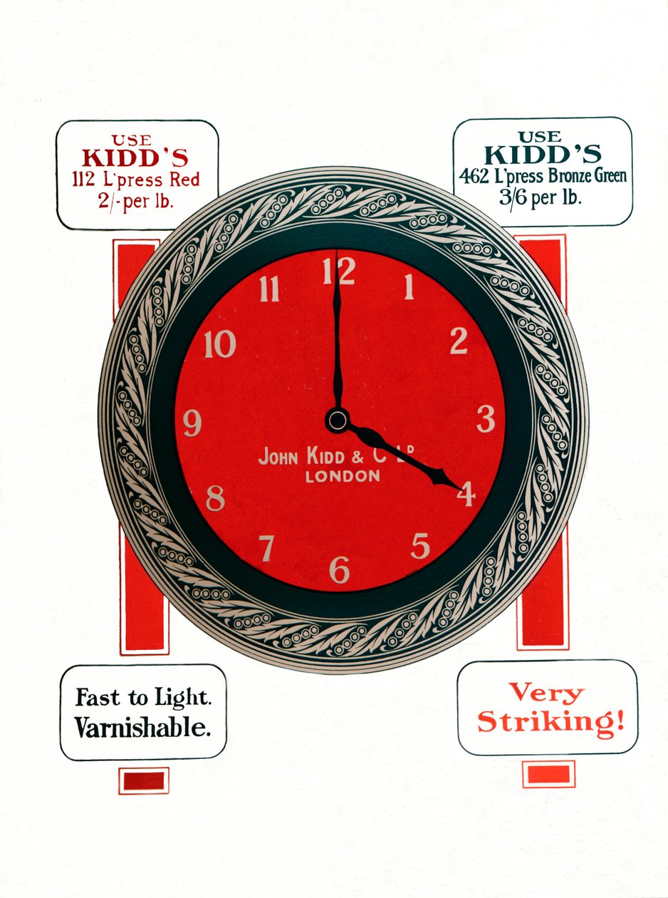Reklama atramentów John Kidds & Co. Ltd, 1917 r. autorstwa Unbekannt