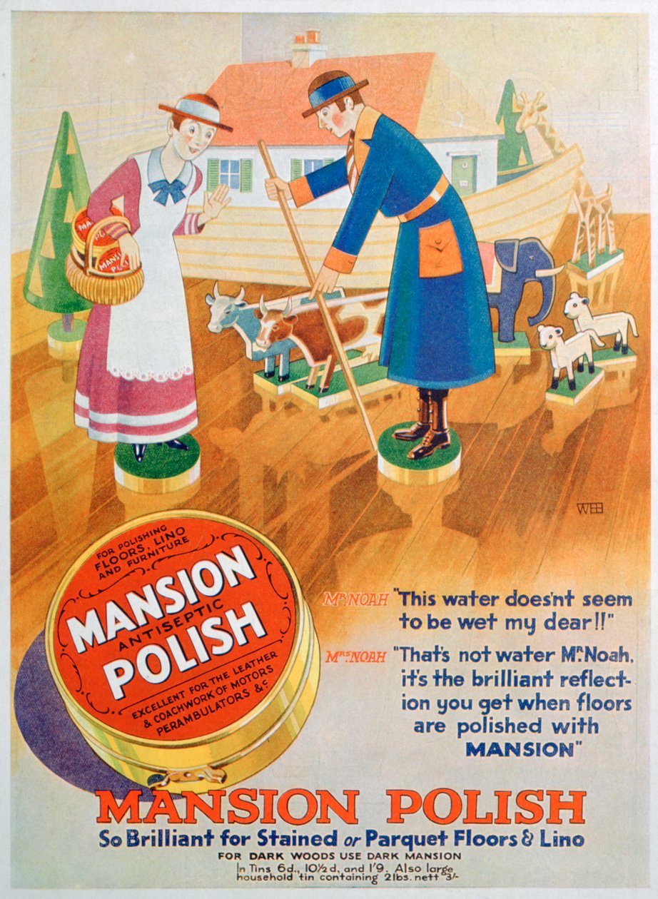 Reklama antyseptycznej pasty do podłóg Mansion, 1933 autorstwa Unbekannt