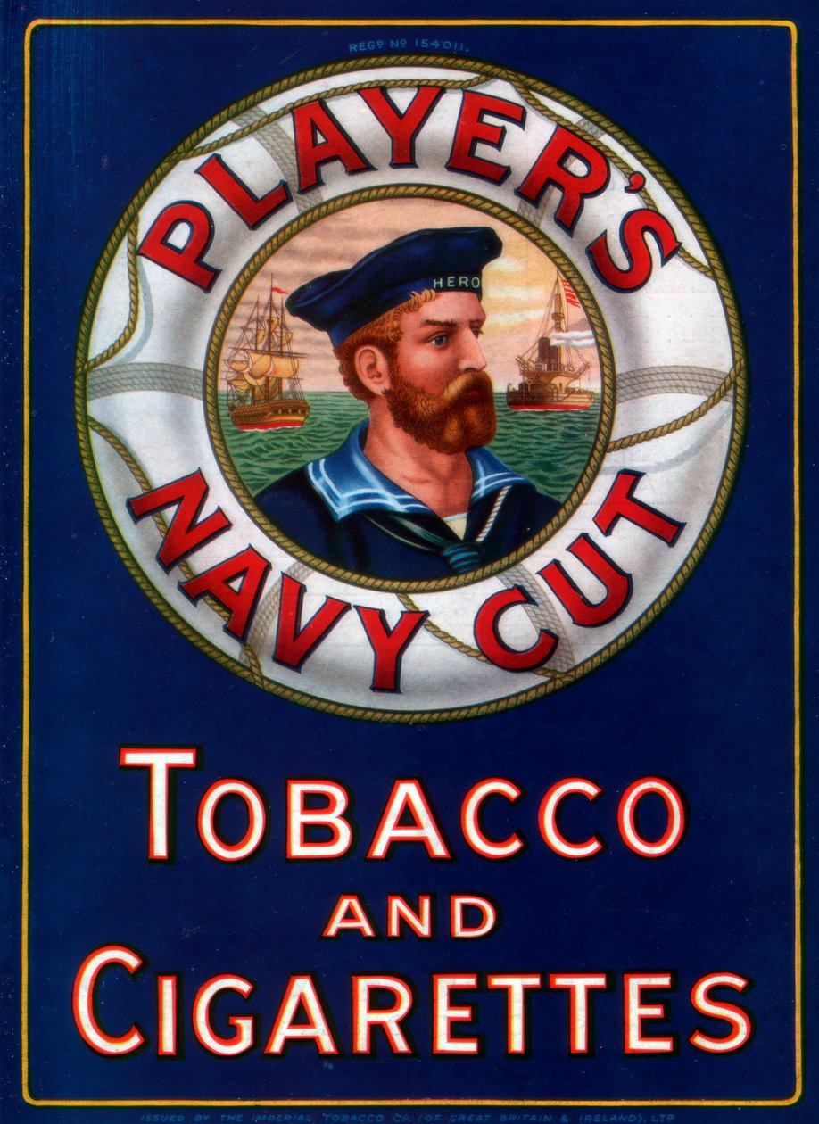 Reklama dla graczy Navy Cut Tobacco and Cigarettes, 1923 autorstwa Unbekannt