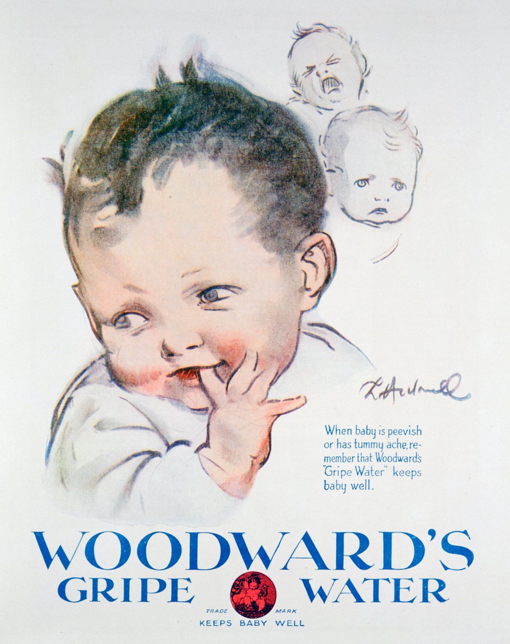 Reklama Woodwards Gripe Water, 1925 autorstwa Unbekannt