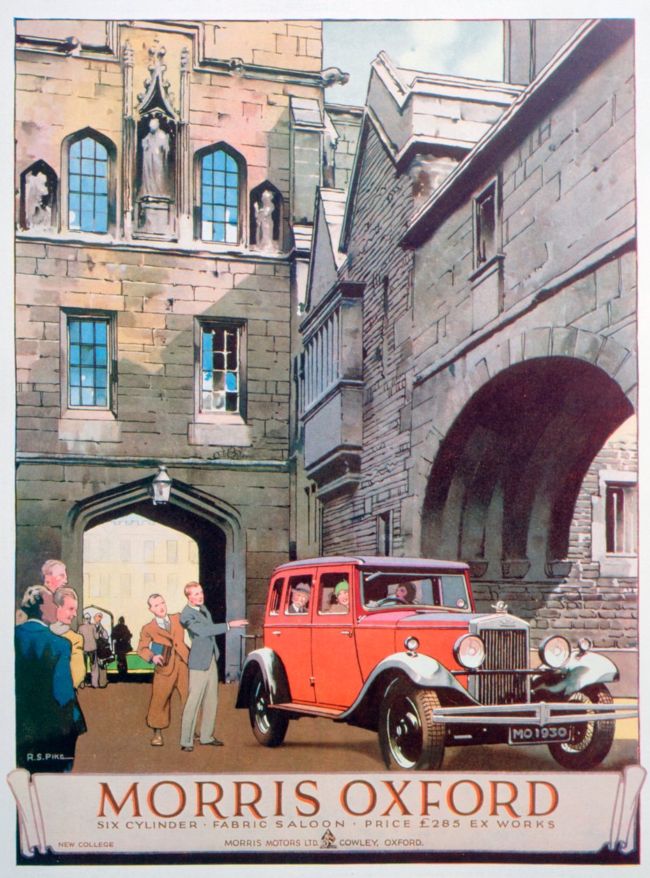 Reklama samochodu Morris Oxford, 1930 autorstwa Unbekannt