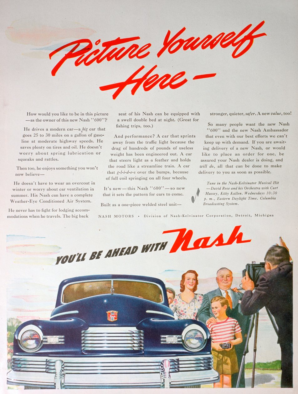 Reklama samochodu Nash 600, 1946 autorstwa Unbekannt