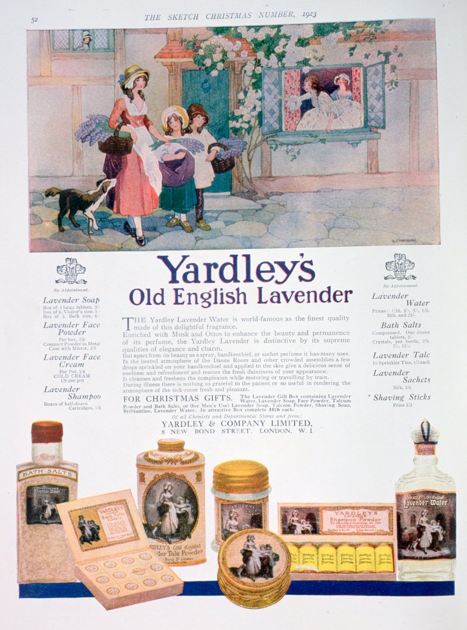 Reklama gamy Yardleys Old English Lavender, 1923 autorstwa Unbekannt