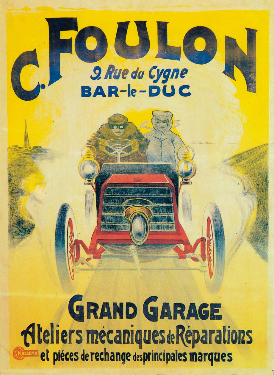 Reklama garażu C Foulons, Bar-le-Duc, Francja, c1900 autorstwa Unbekannt