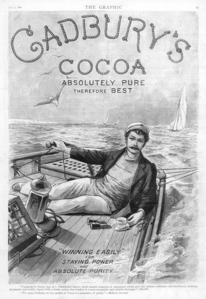 Reklama Cadburys Cocoa, 1890. autorstwa Unbekannt