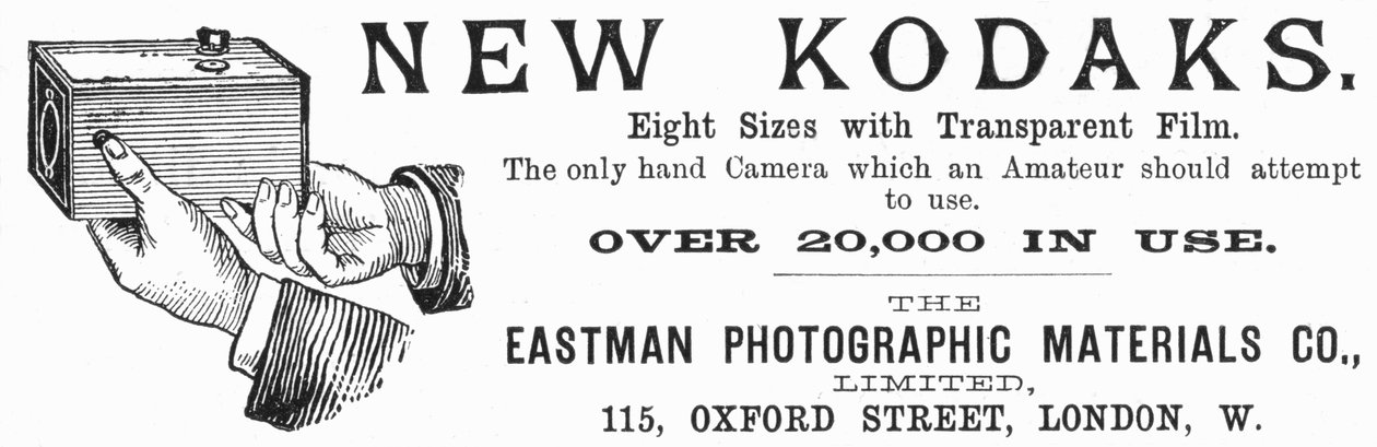 Reklama aparatów firmy Kodak, 1890 autorstwa Unbekannt