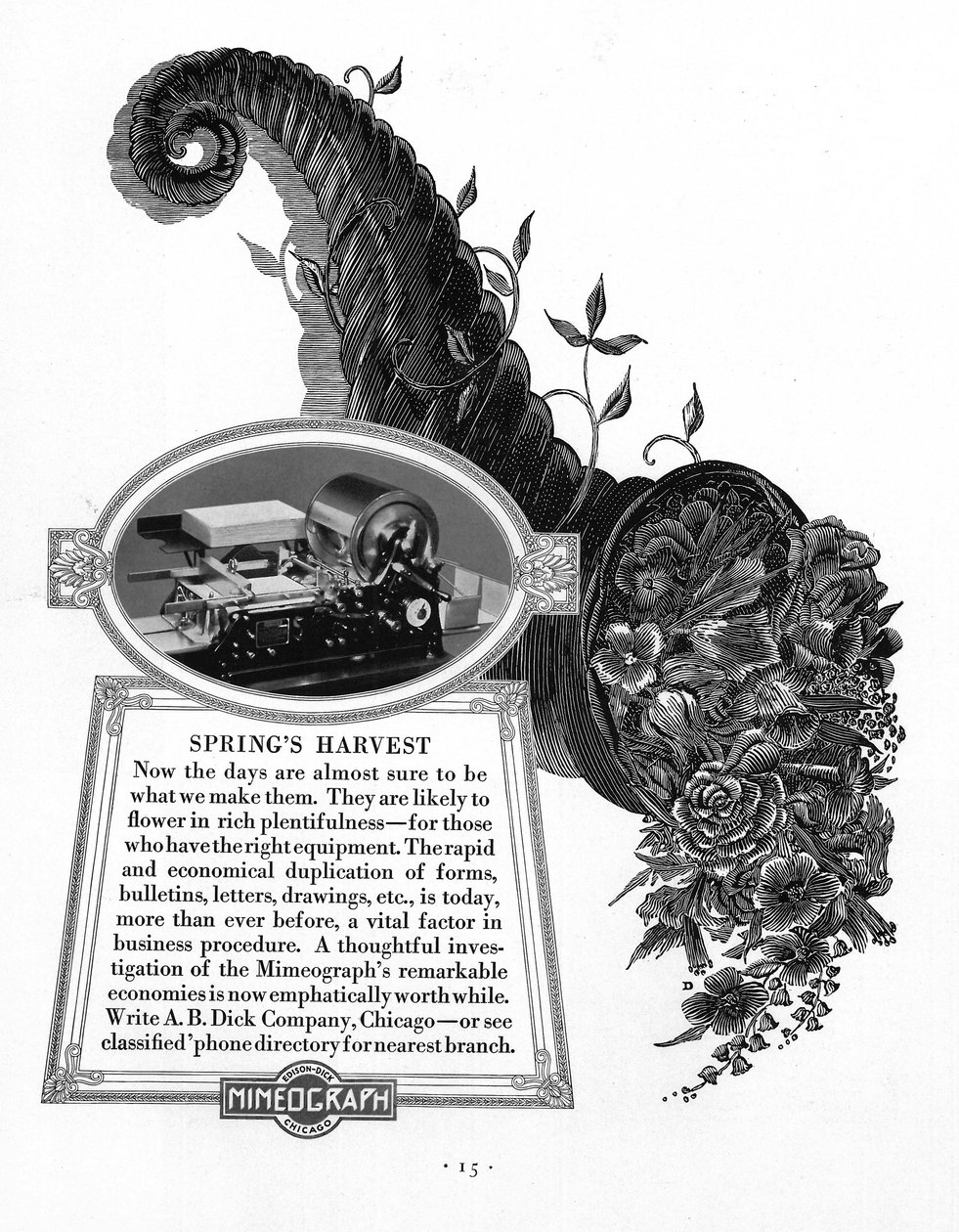 Reklama Mimeografu Edisona, lata 1900-1910 autorstwa Unbekannt