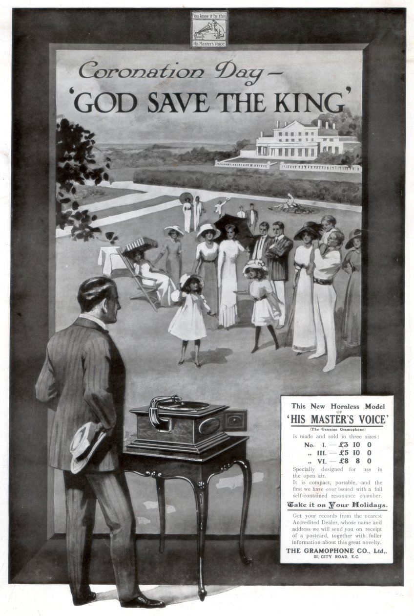 Reklama firmy Gramophone and Co. Ltd autorstwa Unbekannt