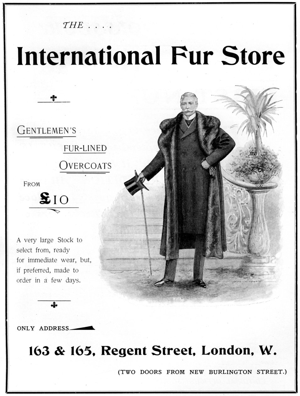 Reklama Międzynarodowego Sklepu Futrzanego, 1901 autorstwa Unbekannt