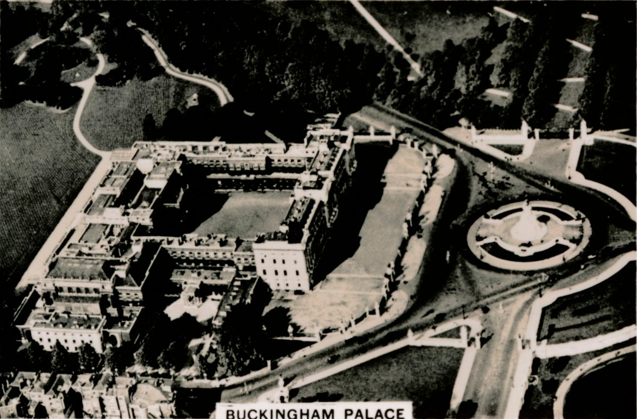 Widok z lotu ptaka na Pałac Buckingham, 1939 autorstwa Unbekannt