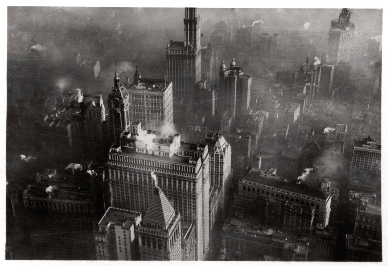 Widok z lotu ptaka na Manhattan, Nowy Jork, USA, z Zeppelina, 1928 1933 autorstwa Unbekannt
