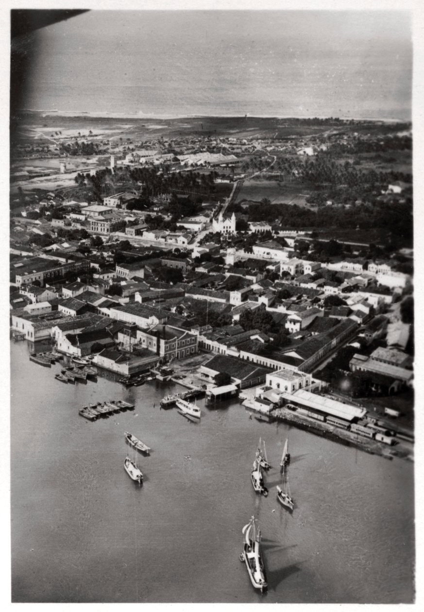 Widok z lotu ptaka na Natal, RPA, z Zeppelina, 1930 1933 autorstwa Unbekannt