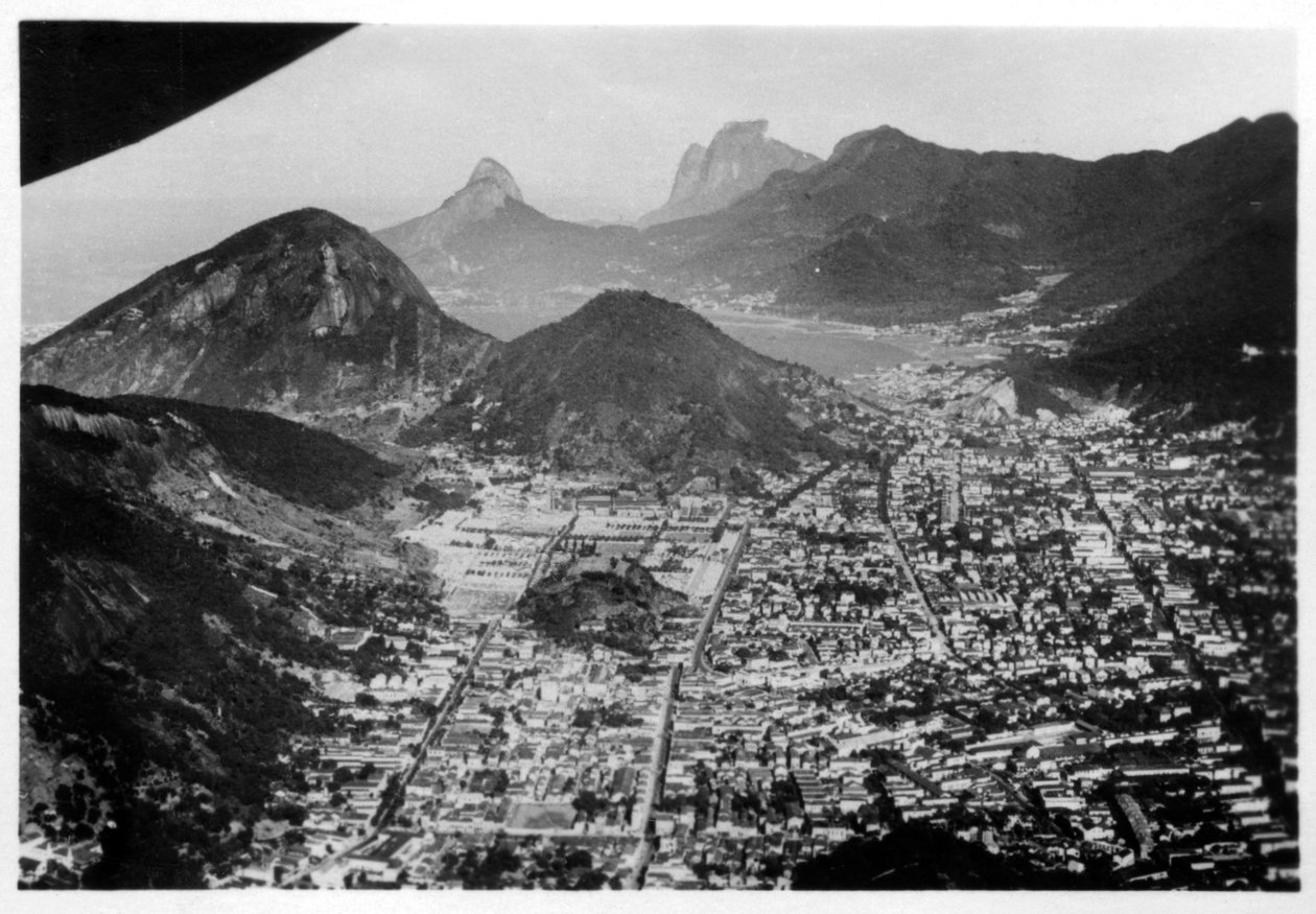 Widok z lotu ptaka na Rio de Janeiro, Brazylia, z Zeppelina, 1930 1933 autorstwa Unbekannt