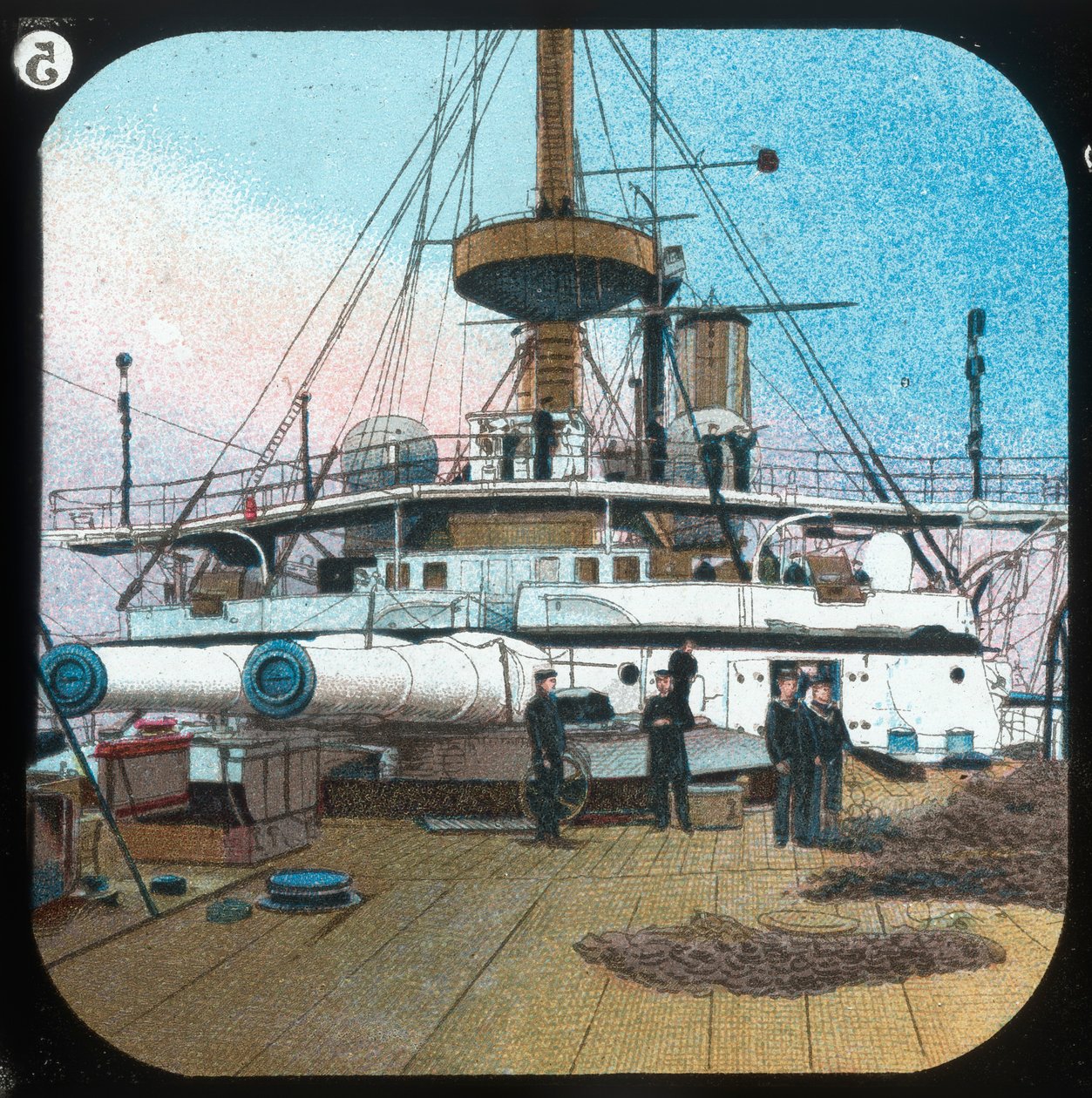 Po Barbette -- H.M.S. Zemsta, ok. 1900. autorstwa Unbekannt