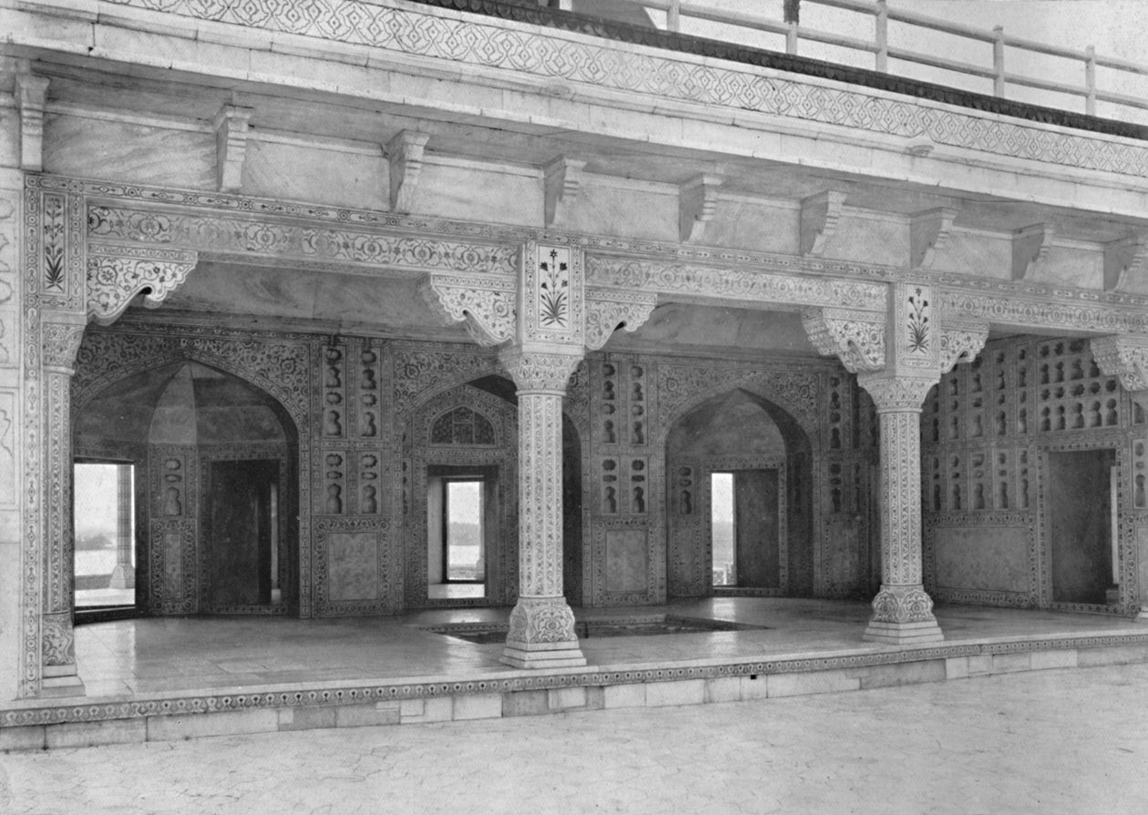 Agra. Pokój w Jaśminowej Wieży, ok. 1910. autorstwa Unbekannt