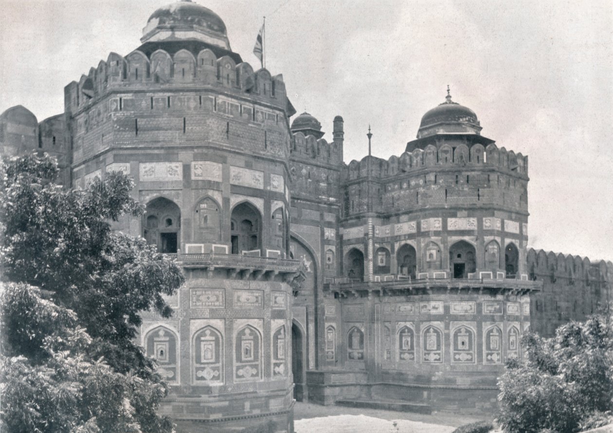 Agra. Brama Delhi fortu, c1910. autorstwa Unbekannt