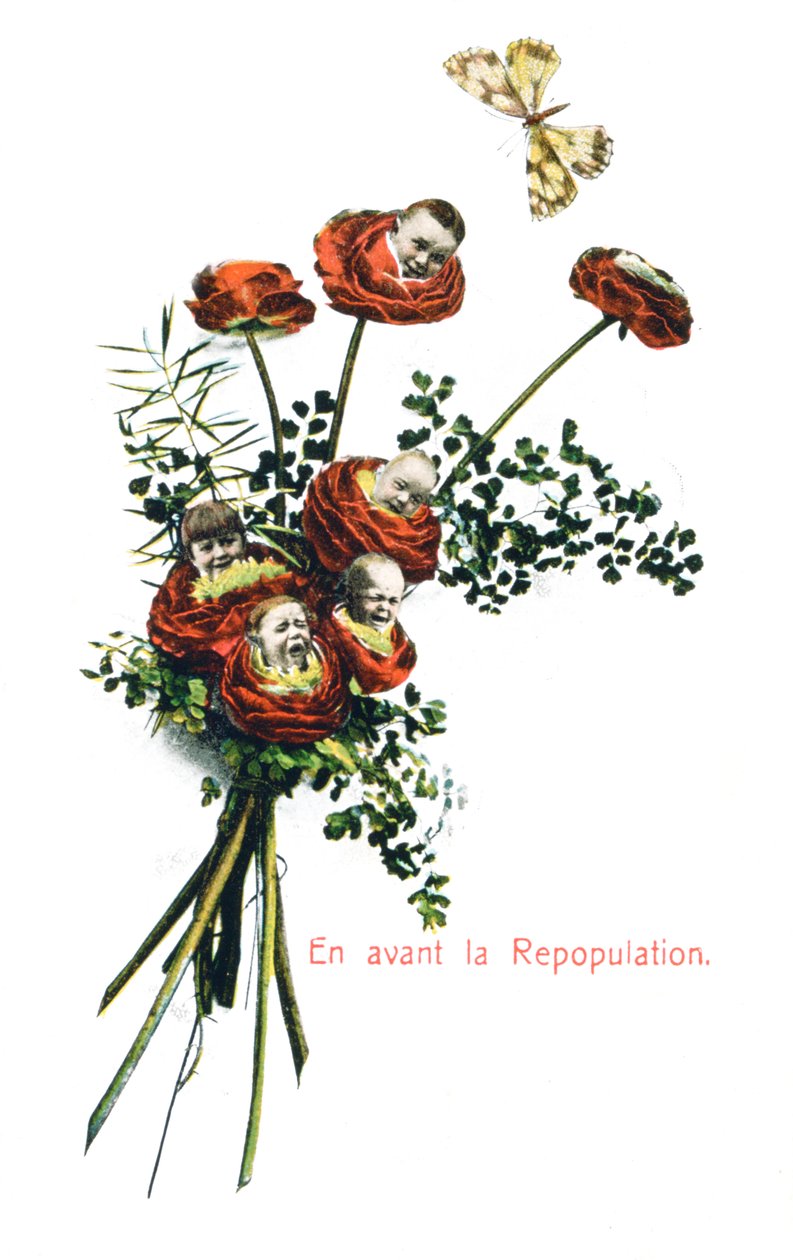 Ahead Repopulation, pocztówka francuska, ok. 1900 autorstwa Unbekannt