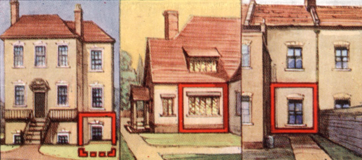 Środki ostrożności w przypadku nalotów, karta papierosowa, brytyjska, 1938 r. autorstwa Unbekannt