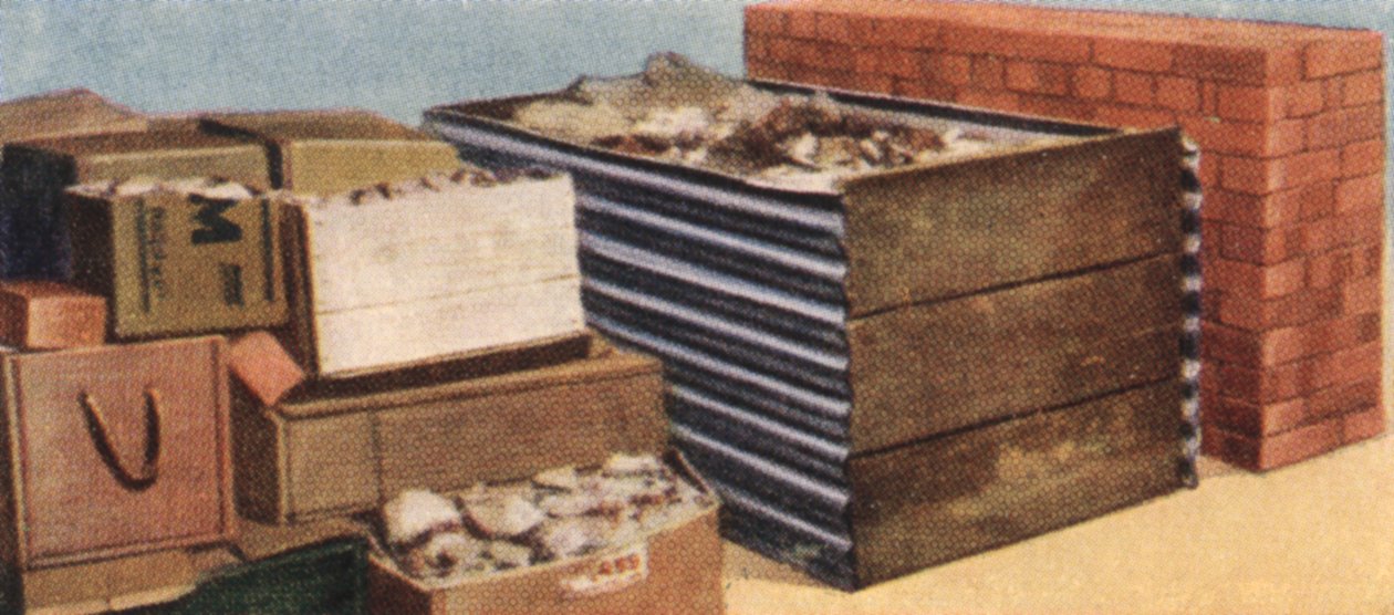 Środki ostrożności w przypadku nalotów, karta papierosowa, brytyjska, 1938 r. autorstwa Unbekannt